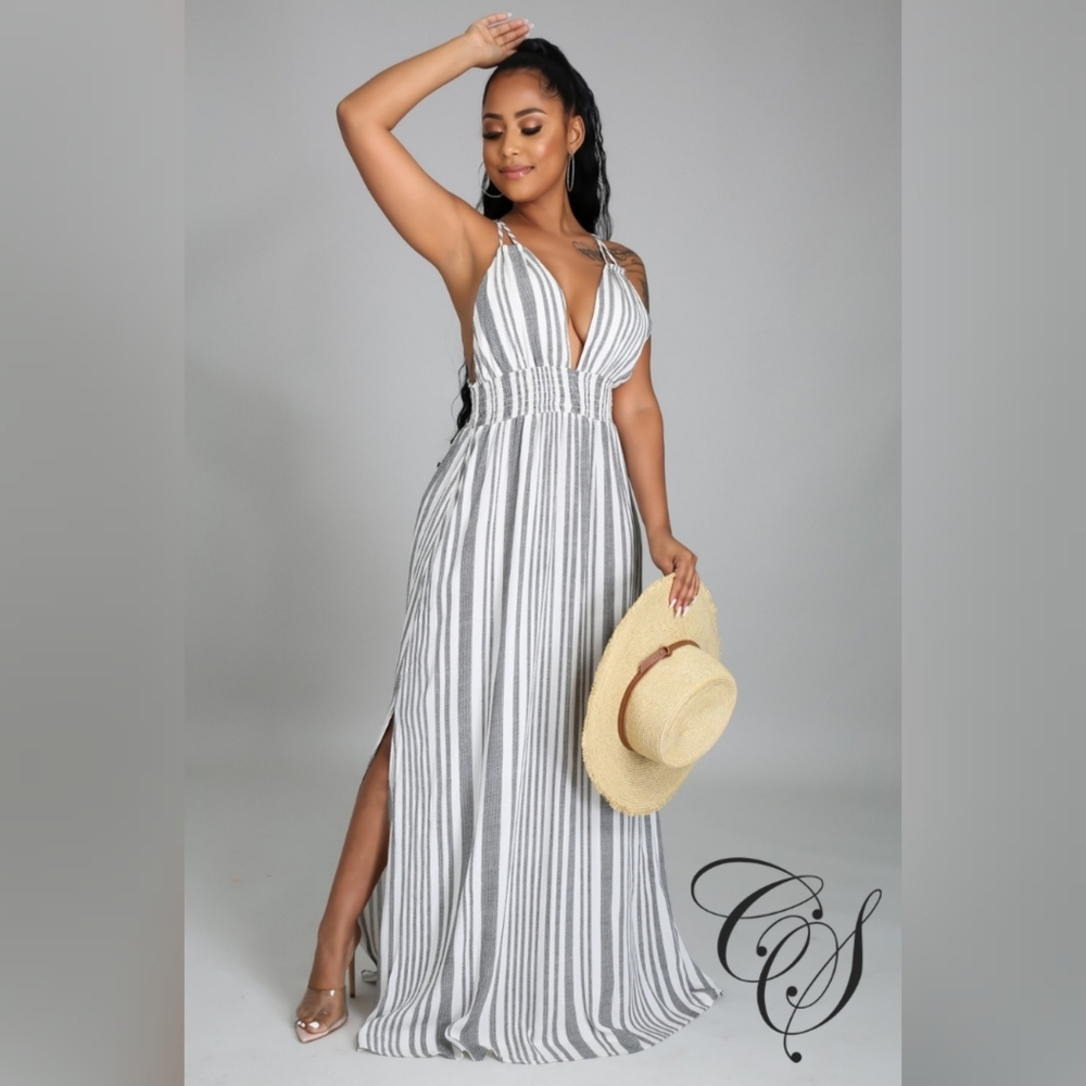 Arlissa Striped Maxi Dress